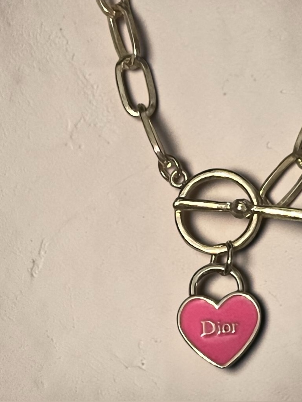 DIOR Upcycled Double-sided Charm Pendant On Toggle Chain - Picture 3 of 6